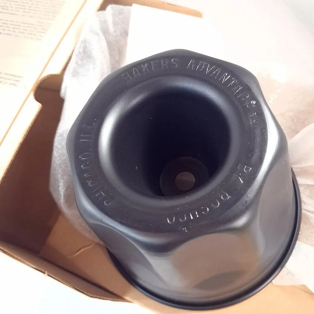 NEW Baker's Advantage Roshco Monkey Bread Pan‎ Vintage USA bakers black Steel